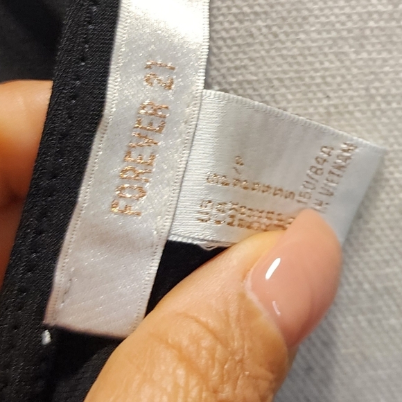 FOREVER 21 Women's Black Long Sleeves Body Suit Size S - Picture 6 of 11